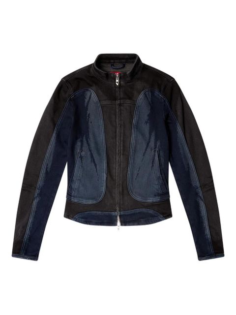 Diesel De-Morny-S panelled zip-front jacket - Blue - zdjęcie produktu nr 1