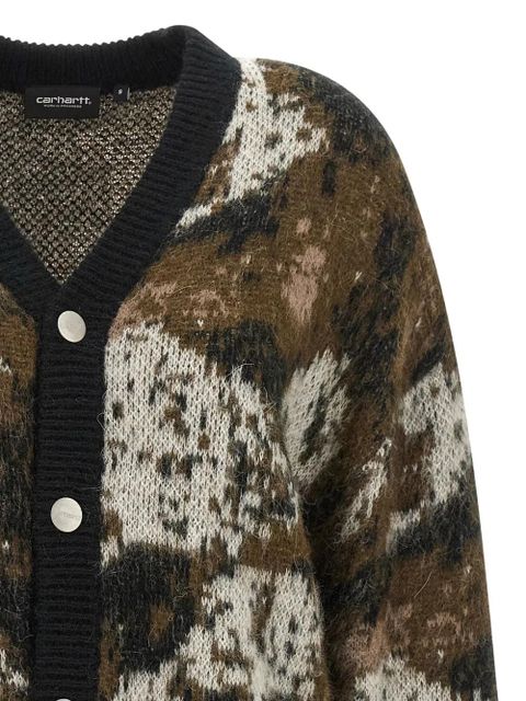 Carhartt WIP Merlin jacquard buttoned cardigan - Brown