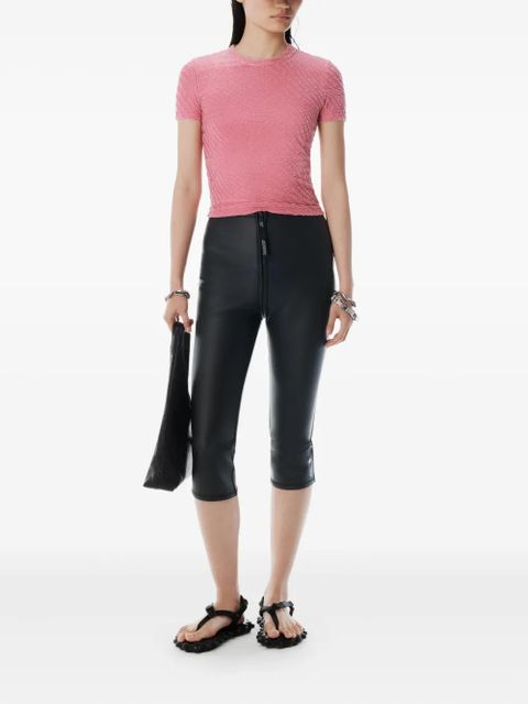 Alexander Wang logo-embossed T-shirt - Pink