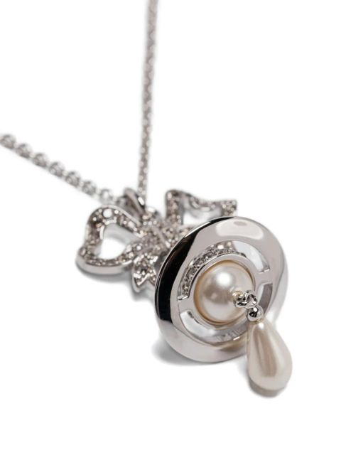 Vivienne Westwood crystal-embellished necklace - Silver