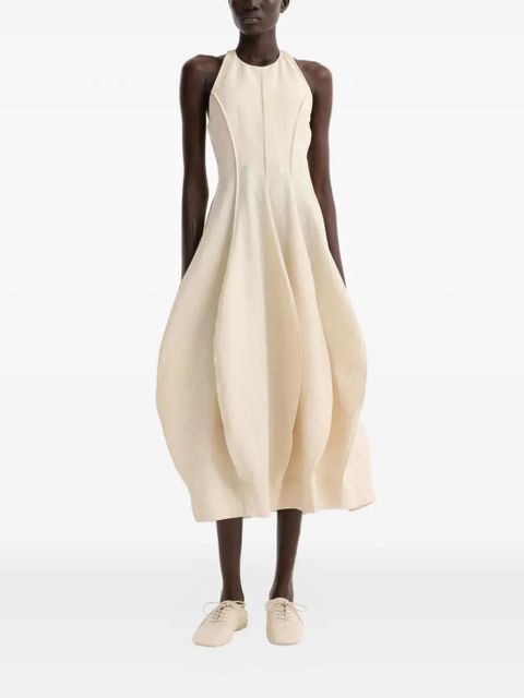 Róhe halter-neck pleated dress - Neutrals - zdjęcie produktu nr 2