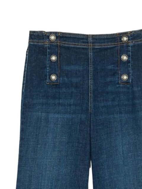 TWINSET buttoned flared jeans - Blue - zdjęcie produktu nr 2