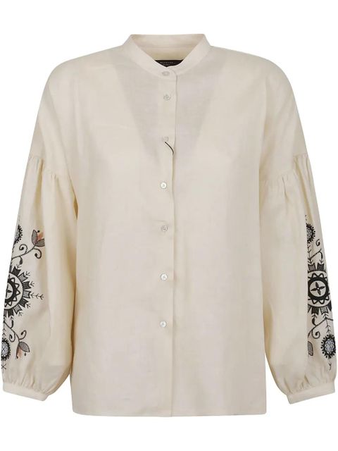Weekend Max Mara embellished-sleeve blouse - Neutrals - zdjęcie produktu nr 1