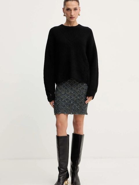 Pinko spódnica kolor granatowy mini prosta 105970 A2YB - zdjęcie produktu nr 2