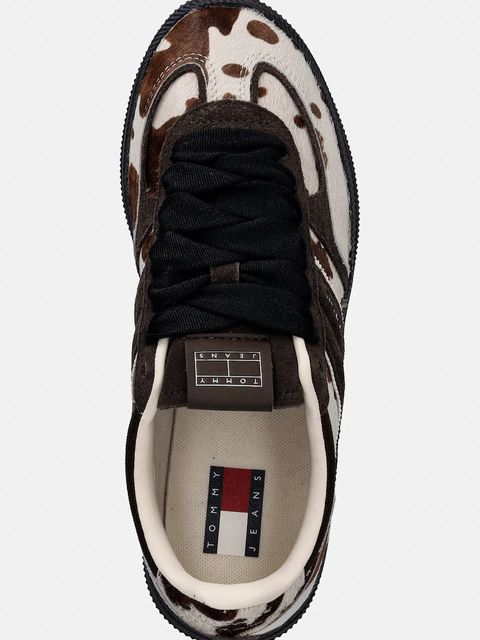 Tommy Jeans sneakersy skórzane THE GREENWICH EDGE CALF HAIR