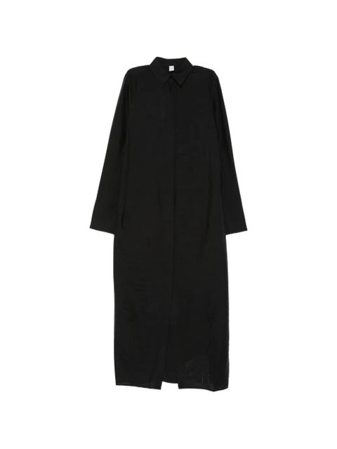 TOTEME long-sleeve shirt dress - Black - zdjęcie produktu nr 1