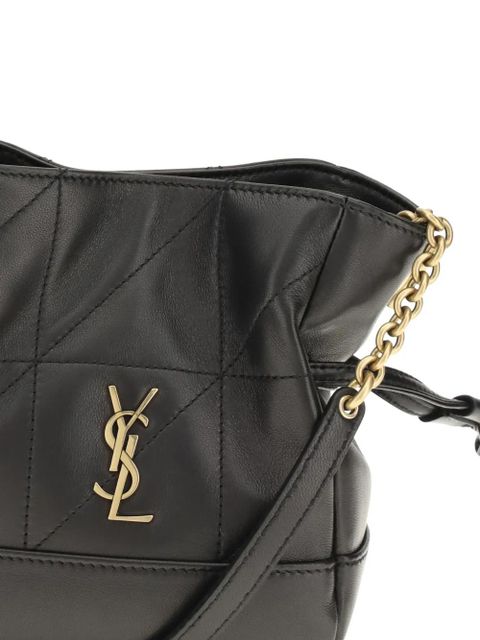 Saint Laurent mini Jamie quilted logo shoulder bag - Black