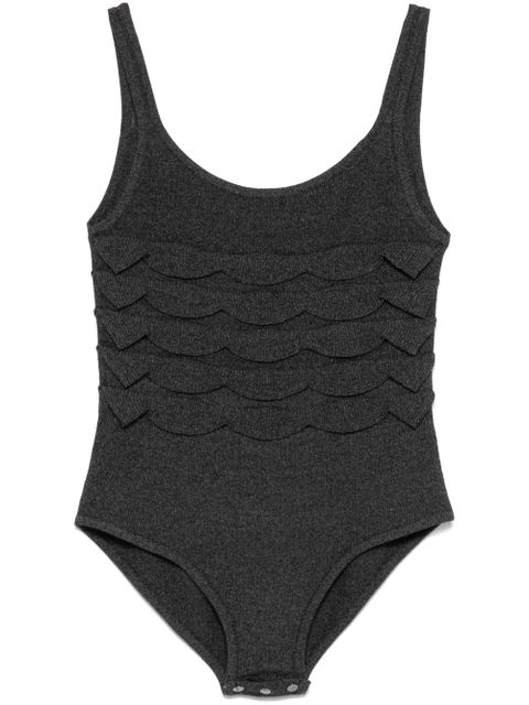 Nanushka textured knitted bodysuit - Grey - zdjęcie produktu nr 1