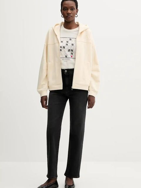 Weekend Max Mara t-shirt bawełniany CLOWN damski kolor beżowy 2525976012600