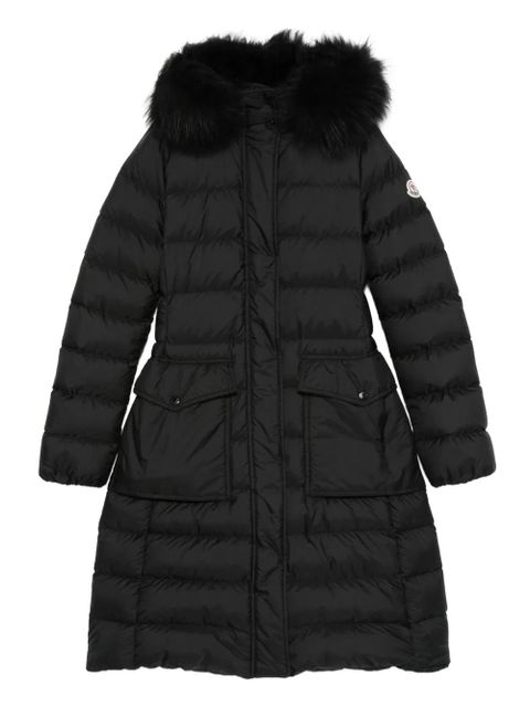 Moncler Khloesse trimmed quilted coat - Black - zdjęcie produktu nr 1