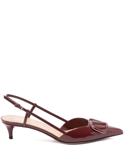 Valentino Garavani 40mm Vlogo slingback pumps - Brown - zdjęcie produktu nr 1
