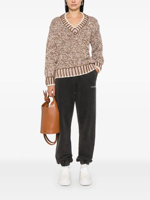 Moncler V-neck sweater - Brown - zdjęcie produktu nr 2