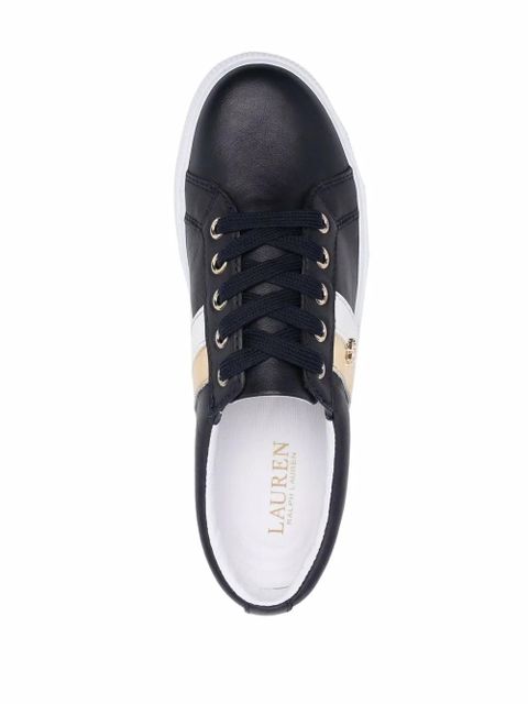 Lauren Ralph Lauren Janson leather sneakers - Black