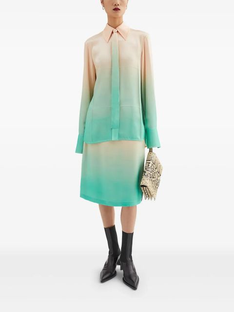 Jil Sander gradient-effect skirt - Pink - zdjęcie produktu nr 2