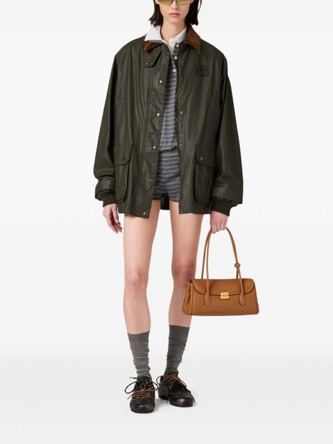 Miu Miu poplin jacket - Green - zdjęcie produktu nr 2