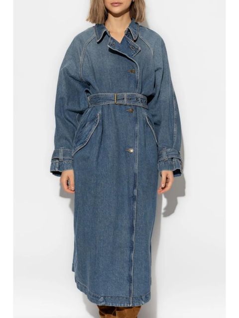 ISABEL MARANT Brekka trench coat - Blue