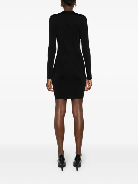 Saint Laurent ribbed knit mini dress - Black