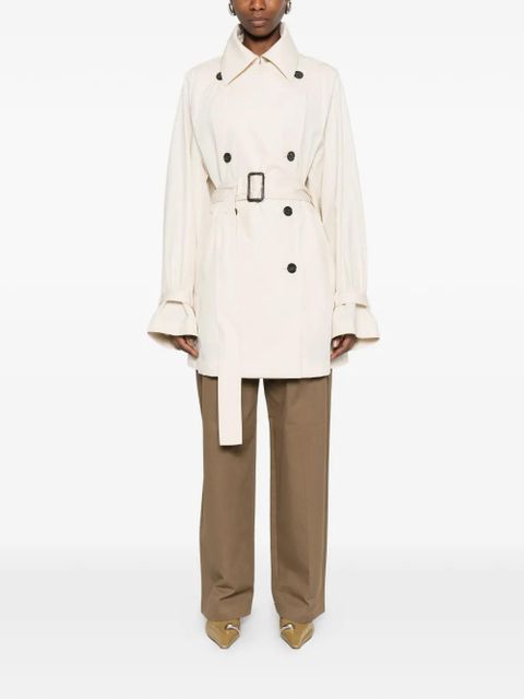 TOTEME belted double-breasted trench coat - Neutrals