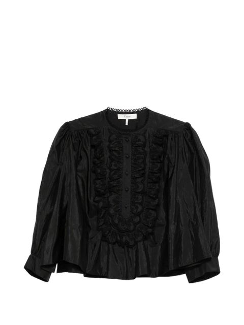 Chloé ruffled bib blouse - Black - zdjęcie produktu nr 1