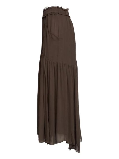 MARANT ÉTOILE Besma elasticated-waist maxi skirt - Brown