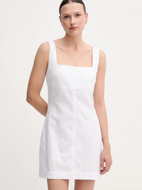 Calvin Klein Jeans sukienka z domieszką lnu - zdjęcie produktu nr 1