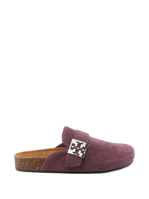 Tory Burch Mellow golden-buckle mules - Purple - zdjęcie produktu nr 1