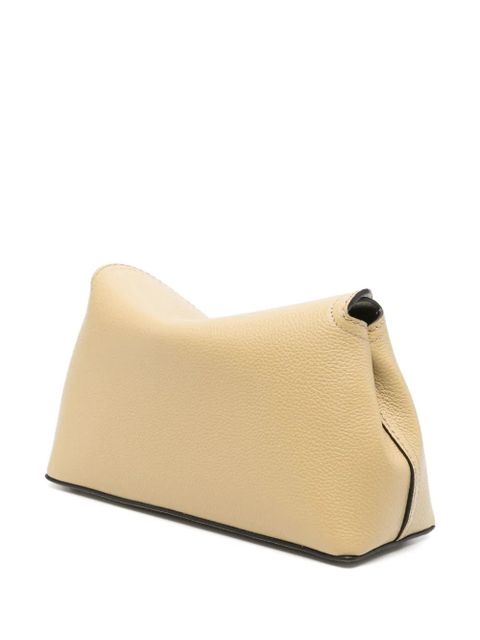 TOTEME T-Lock leather clutch bag - Green - zdjęcie produktu nr 2