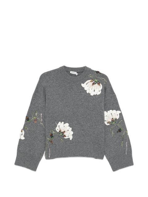 Simkhai flower-embroidered sweater - Grey - zdjęcie produktu nr 1
