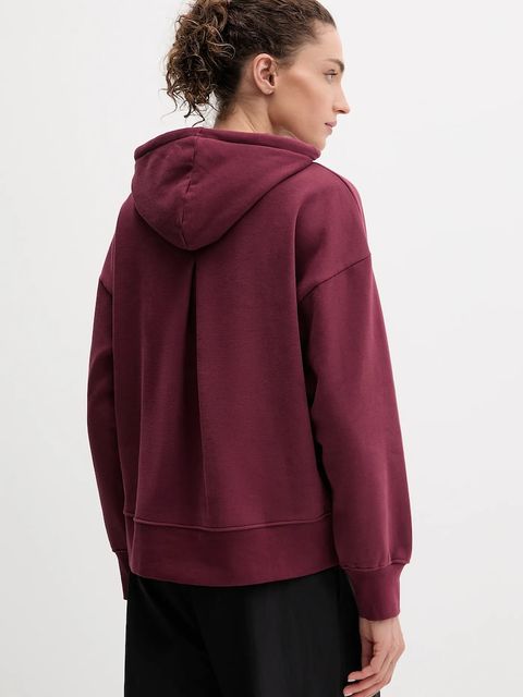 Puma bluza damska kolor bordowy z kapturem 688151