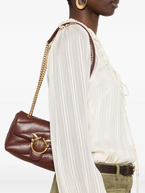 PINKO baby Love quilted chain shoulder bag - Brown