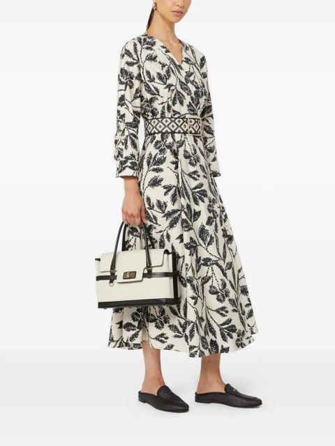 Max Mara floral-print midi dress - Neutrals - zdjęcie produktu nr 2