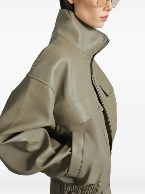 The Frankie Shop zip pocket jacket - Green