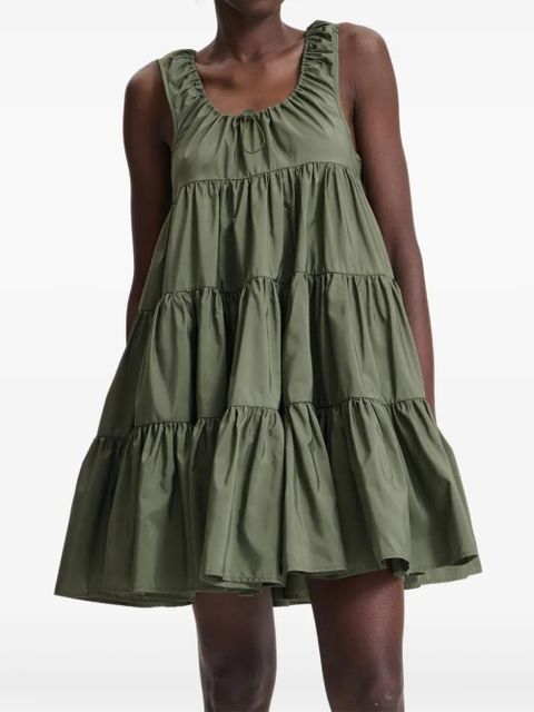 Cecilie Bahnsen Aino tiered mini dress - Green - zdjęcie produktu nr 2