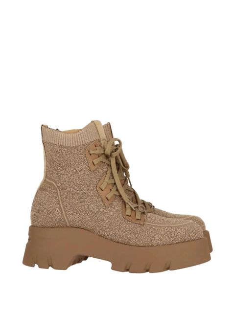 Gianvito Rossi Lambert lace-up platform boots - Brown - zdjęcie produktu nr 1