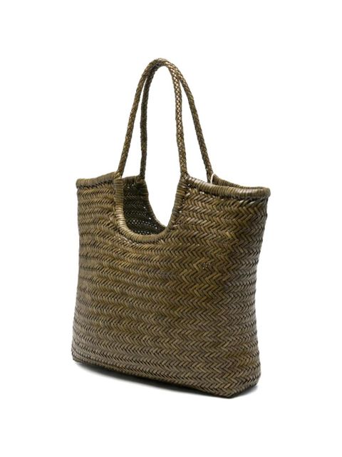 DRAGON DIFFUSION woven handle tote - Green