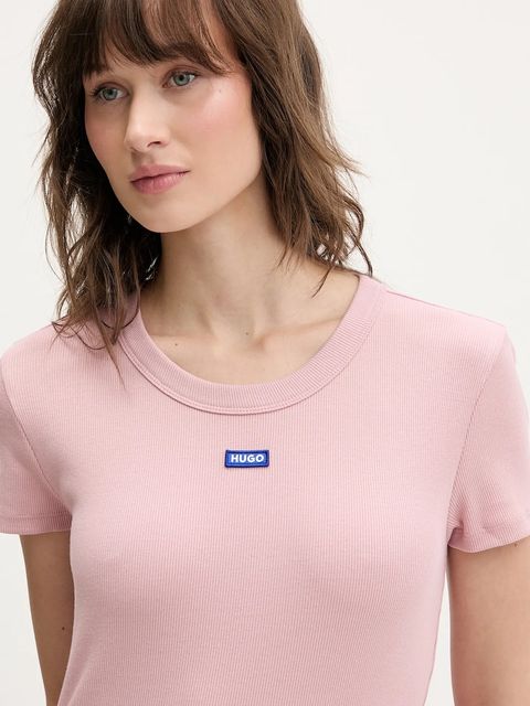 Hugo Blue t-shirt Easy Tee_B damski kolor różowy 50523924 - zdjęcie produktu nr 2