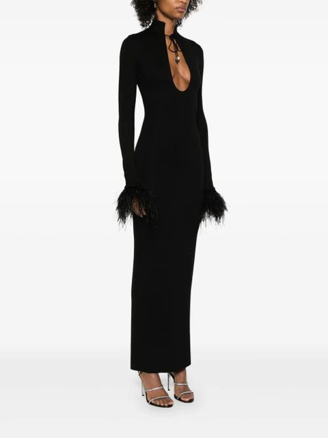 MANURÍ Luna maxi dress - Black