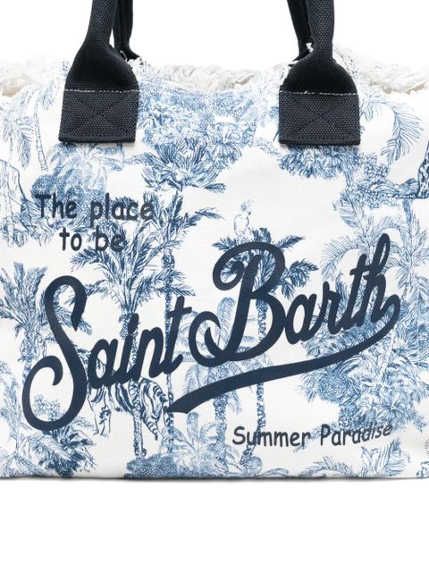 MC2 Saint Barth Vanity frayed tote bag - White - zdjęcie produktu nr 2