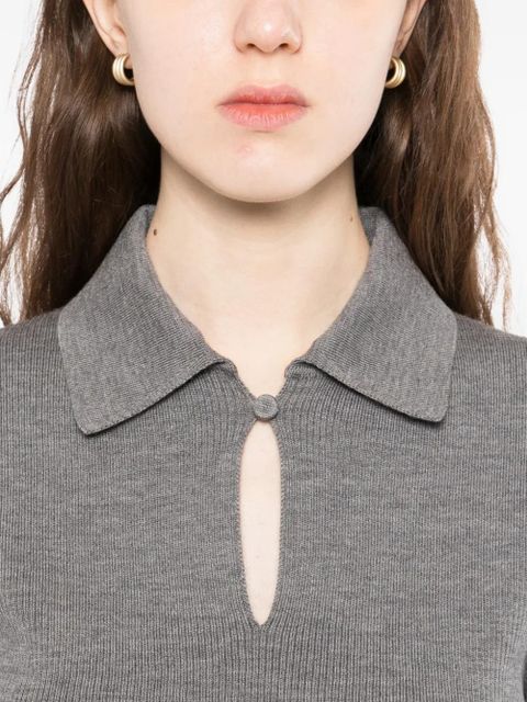 Jil Sander polo top - Grey