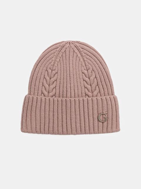 Guess czapka kolor różowy AW5381 POL01 - zdjęcie produktu nr 1