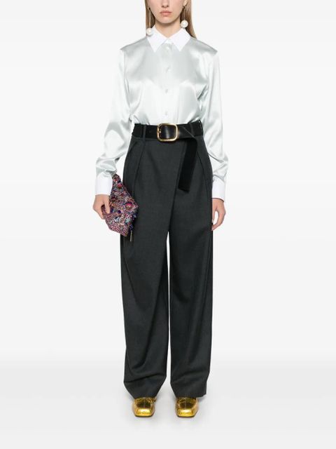 LOEWE satin shirt - Blue