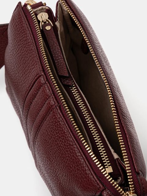 Geox torebka skórzana kolor bordowy D26KRA-00046-C9999