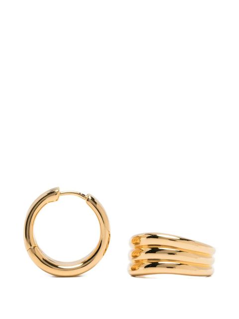 Missoma Savi triple ridge hoops earrings - Gold - zdjęcie produktu nr 2