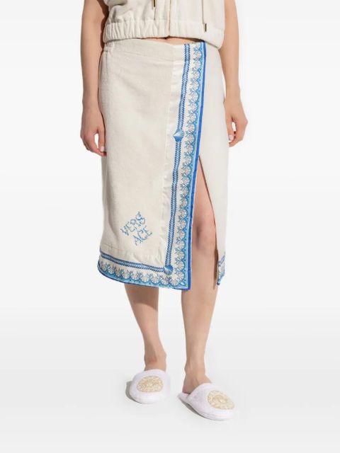 Versace Underwater Barocco wrap towel - White - zdjęcie produktu nr 2