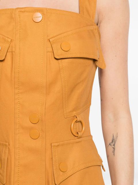 ZIMMERMANN pocket utility midi dress - Orange