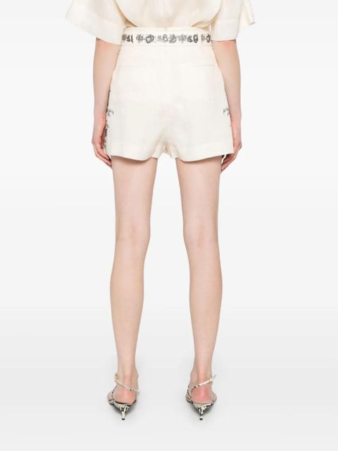 ZIMMERMANN belted shorts - Neutrals
