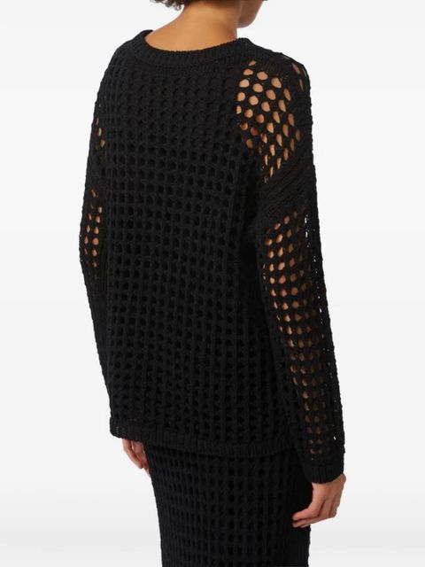 Max Mara FEBE open-knit sweater - Black - zdjęcie produktu nr 2