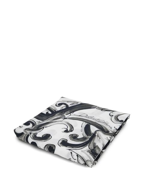 Dolce & Gabbana baroque-print beach towel - Black - zdjęcie produktu nr 1
