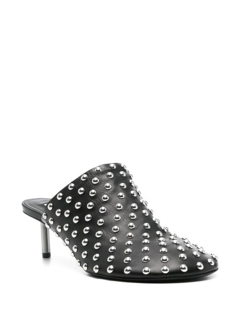 Jil Sander 60mm stud-embellished mules - Black - zdjęcie produktu nr 2