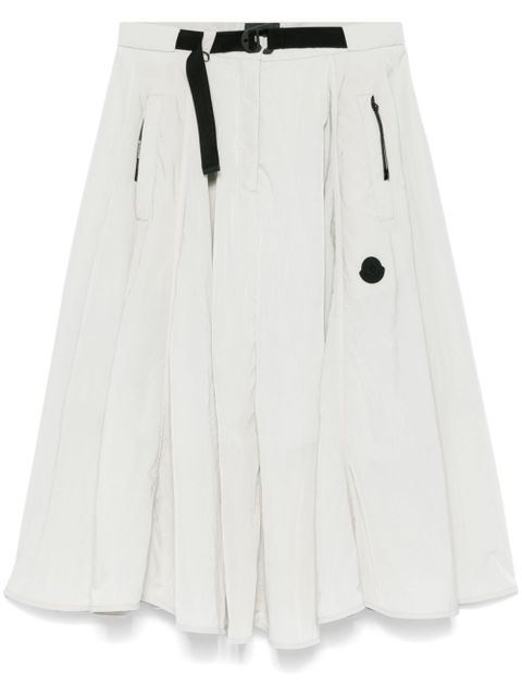 Moncler A-line midi skirt - Grey